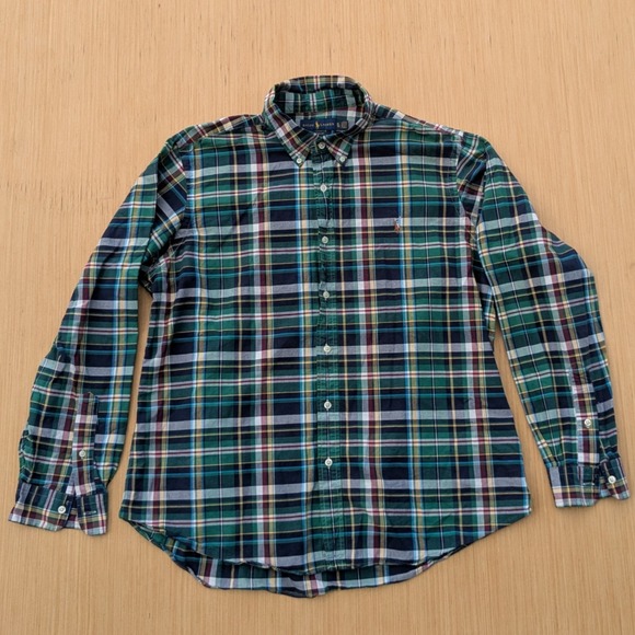 Ralph Lauren Other - Ralph Lauren Shirt Classic Fit Green Plaid Preppy Long Sleeve Button Down Men XL